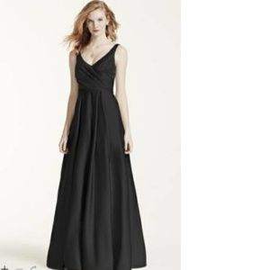 David's Bridal Satin Tank Long 'Ball Gown'